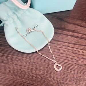 Tiffany & Co. Silver Elsa Peretti Open Heart bracelet